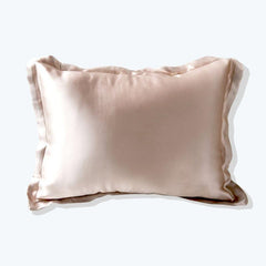 Polyester Filled Pillow With Silk Shell Cushion, Pink