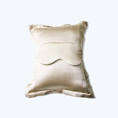 Cushion and Eyemask Silk 2 Pcs Travel Set, Gold