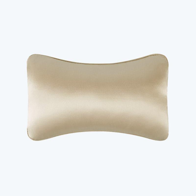 Silk Car Headrest Neck Pillow, Champagne