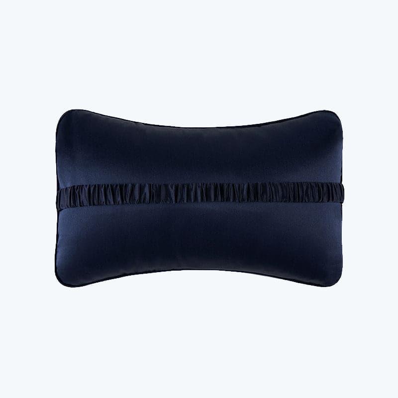 Silk Car Headrest Neck Pillow, Navy