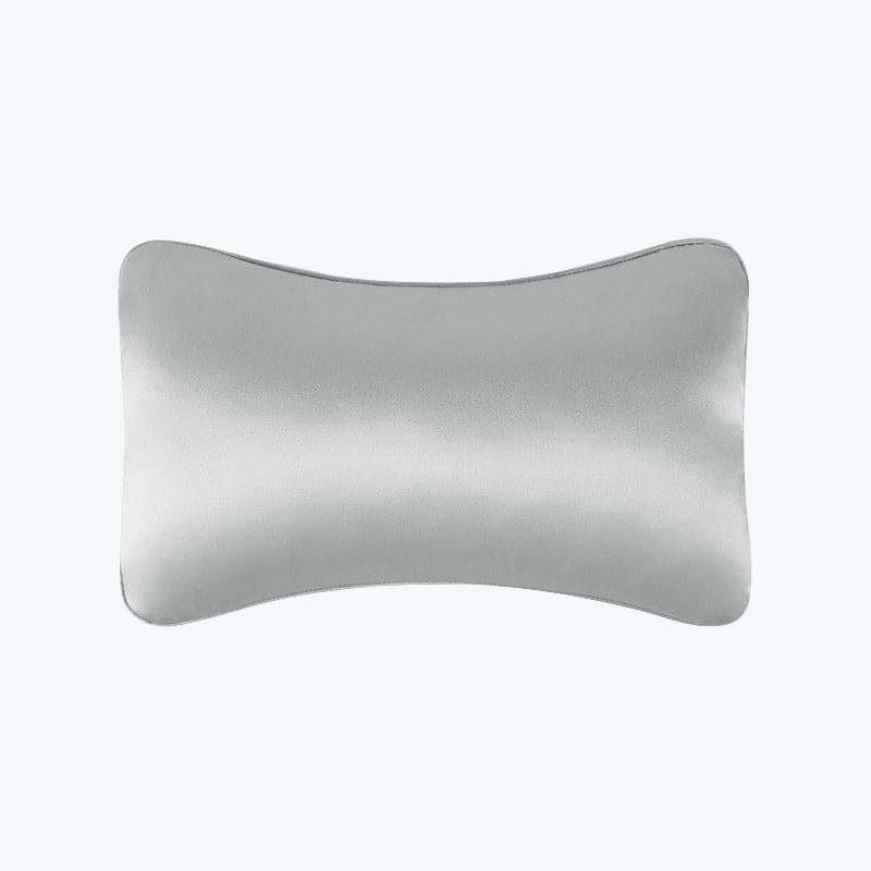 Silk Car Headrest Neck Pillow, Grey