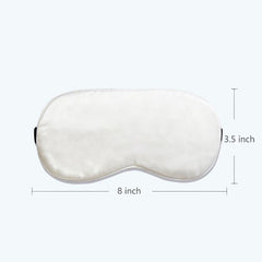 Ice Compress Silk Eye Mask Adjustable, White
