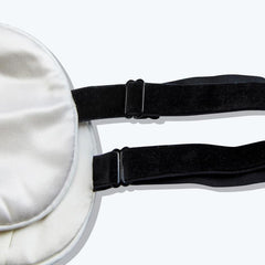 Ice Compress Silk Eye Mask Adjustable, White