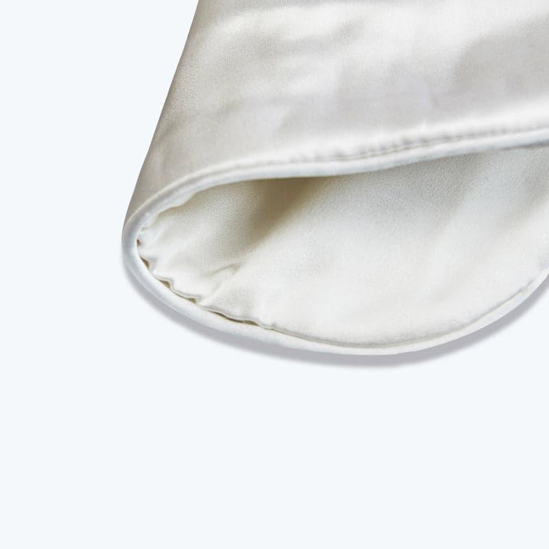 Ice Compress Silk Eye Mask Adjustable, White