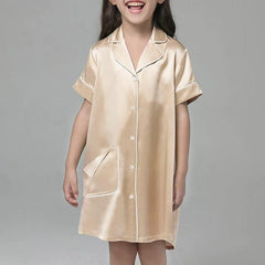 Silk Blouse Nightdress For Girl