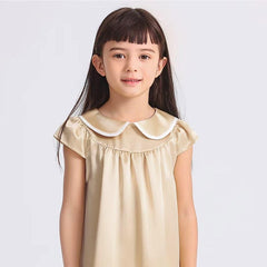 Kids Baby Girl Silk Nightgown