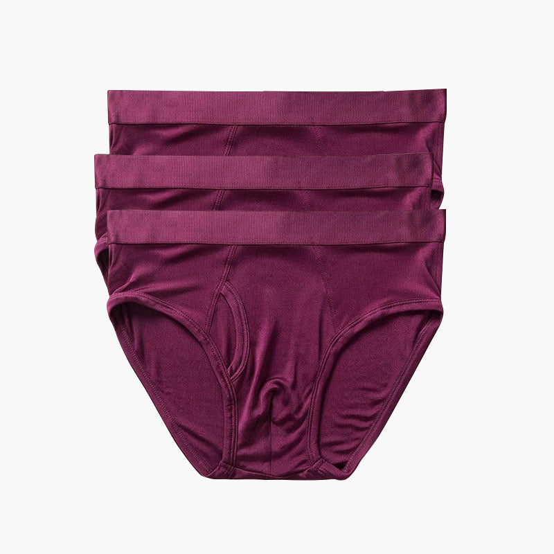 100% Silk Knit Men's Briefs for Men 3Pcs