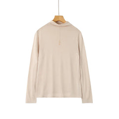 100% Silk Mock-Neck Top
