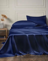 19 Momme 4PCS Silk Flat Sheet and Fitted Sheet Set