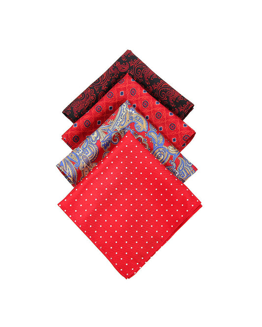 Silk Burgundy Paisley Pocket Square