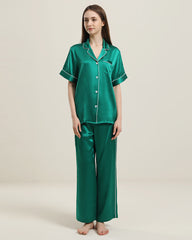 22 Momme Short-Sleeve Silk Pajamas Set
