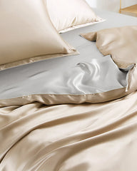 22 Momme Double Color Silk Bed Set 4PCS