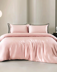 25 Momme 4PCS Silk Duvet Cover and Flat Sheet Set