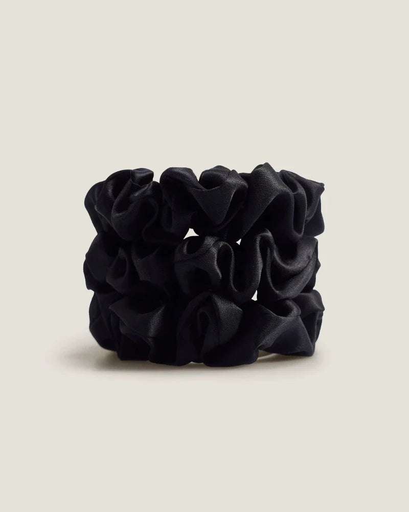 22 Momme 3.5 CM Midi Silk Hair Loop Scrunchy 3PCS Set