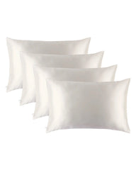 4PCS 19 Momme Silk Pillowcase with Hidden Zipper