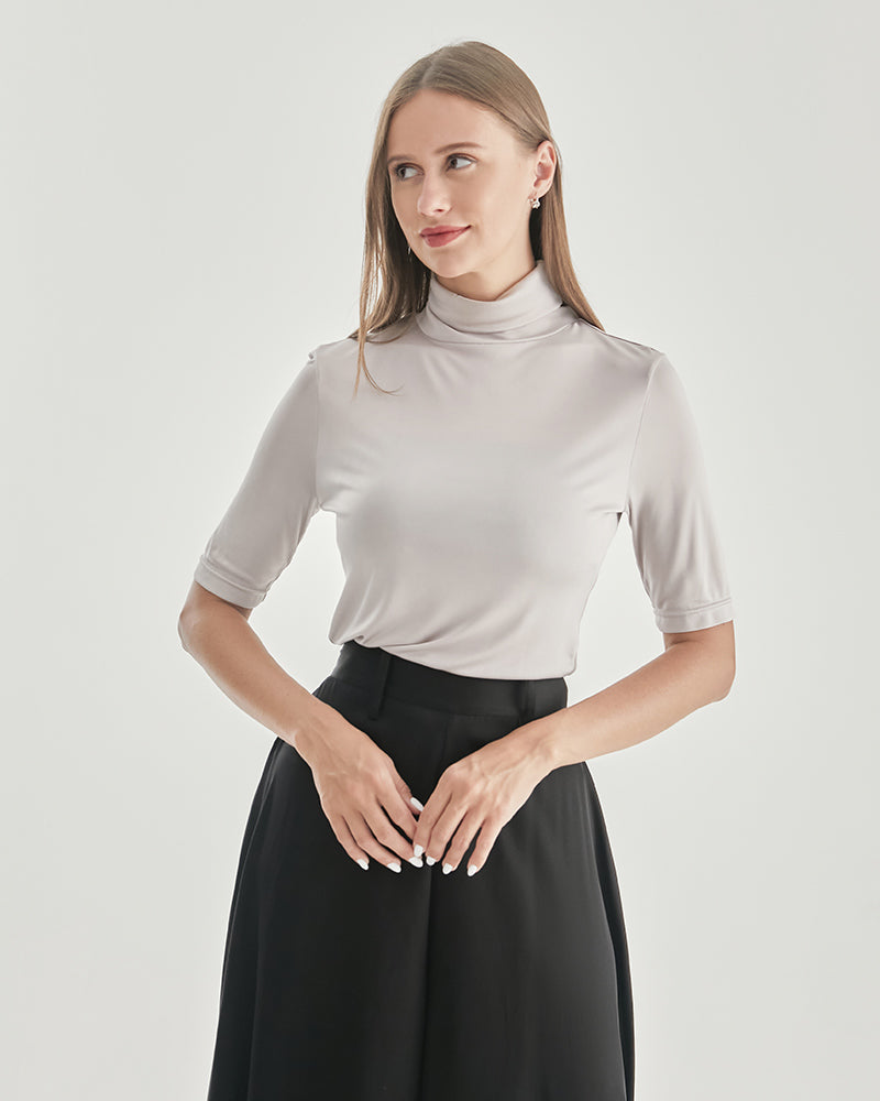 Knit Turtleneck T-shirt