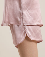 Silk Sleeveless Silk Two Piece Pajamas