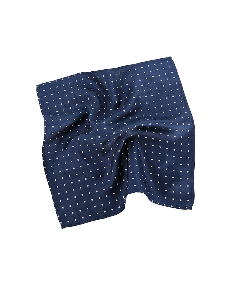 Dark-Toned Printed Men's Silk Handkerchief