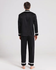 Men Silk Pajamas Sleepwear Set