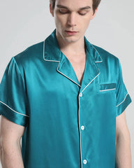 Casual Silk Short Pajamas For Men