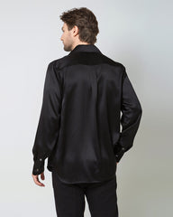 Classic Long Sleeve Silk Men's Shirt