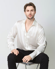 Classic Long Sleeve Silk Men's Shirt