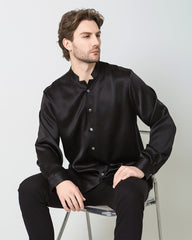 Classic Silk Men's Button Down Shirt