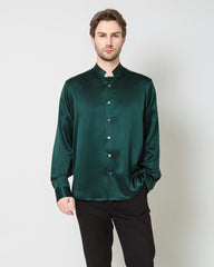 Classic Silk Men's Button Down Shirt