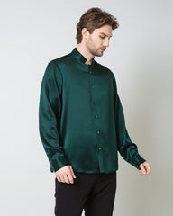 Classic Silk Men's Button Down Shirt