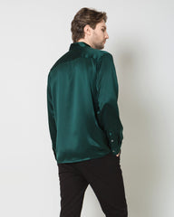 Classic Silk Men's Button Down Shirt