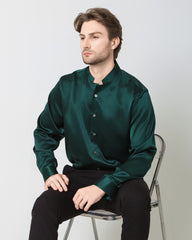 Classic Silk Men's Button Down Shirt