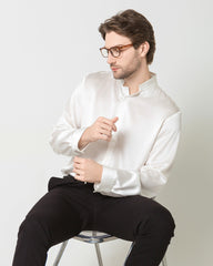 Classic Silk Men's Button Down Shirt