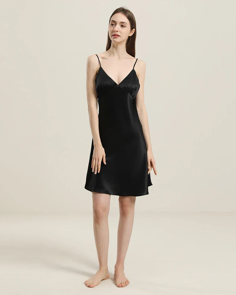 Close Fitting Silk Nightgown