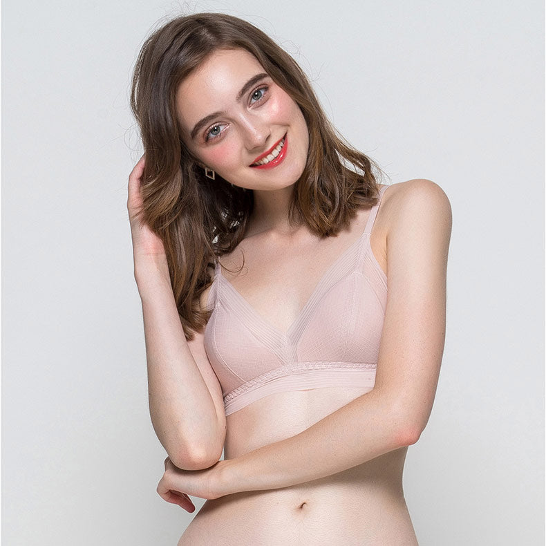 Concise Lace Comfy Silk Bralette Bra