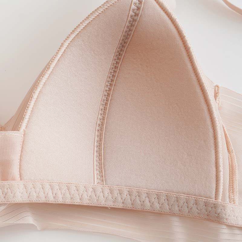 Concise Lace Comfy Silk Bralette Bra