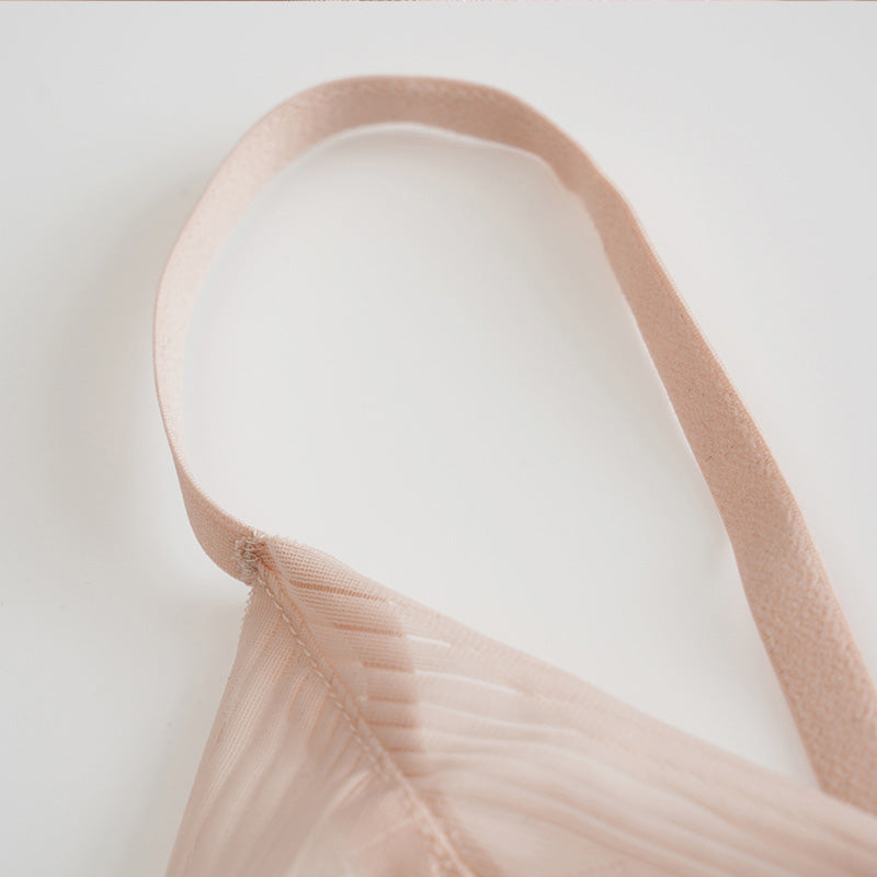 Concise Lace Comfy Silk Bralette Bra