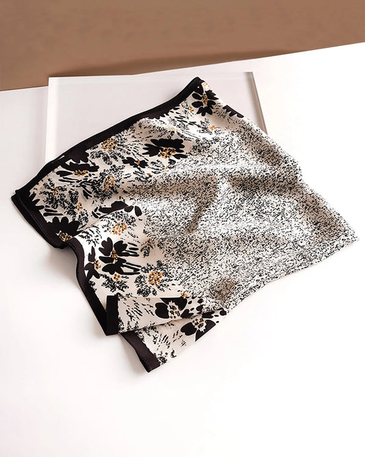 Floral Vintage Silk Scarf