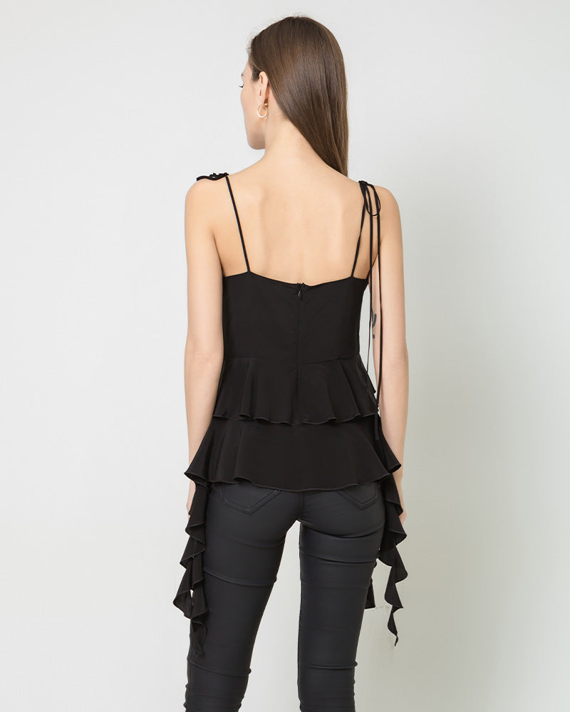 French-Style Irregular Slim-Fit Camisole