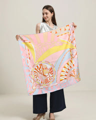 Fresh Pink Silk Scarf