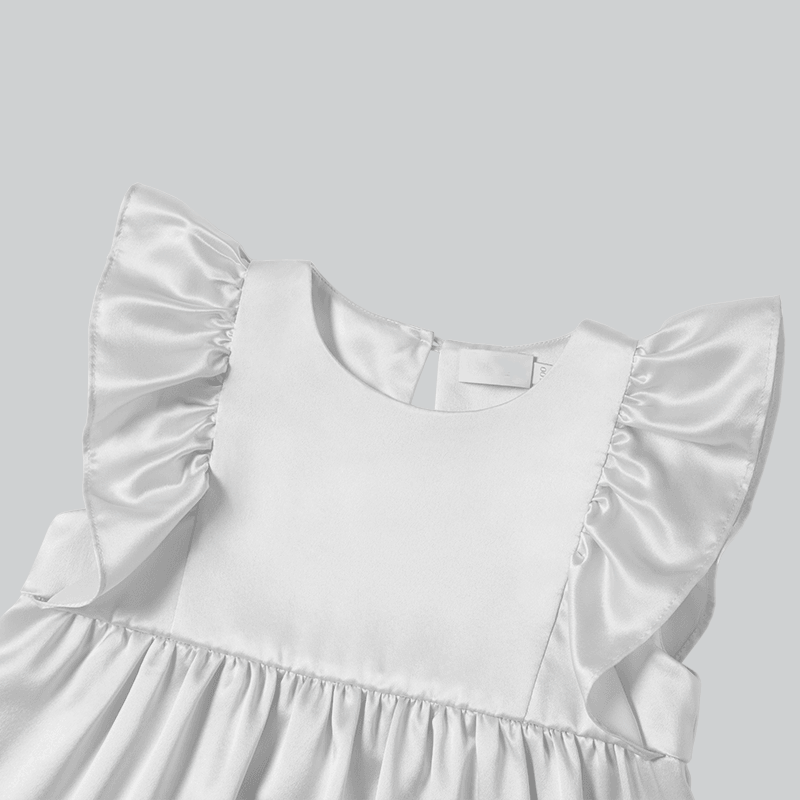 Girls Cute Silk Dress