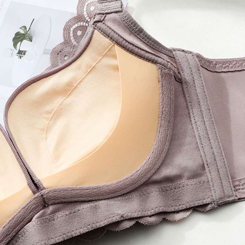 Lace Breathable Silk Bra