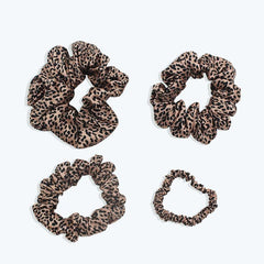 Leopard Fashion Silk Hair Bands Scrunchy