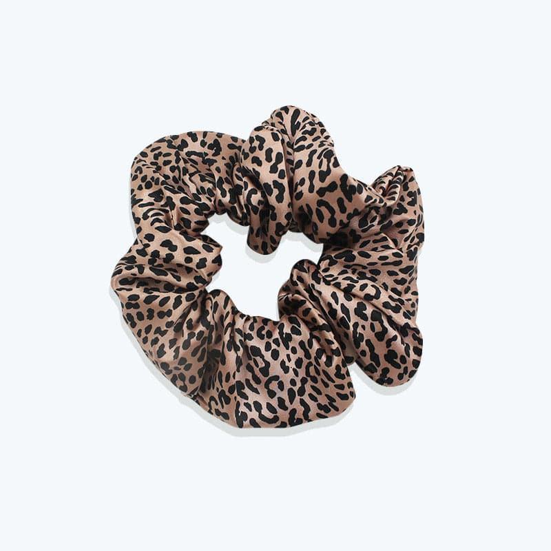 Leopard Fashion Silk Hair Bands Scrunchy