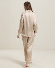 Luxury Silk Shirt Pajama Set
