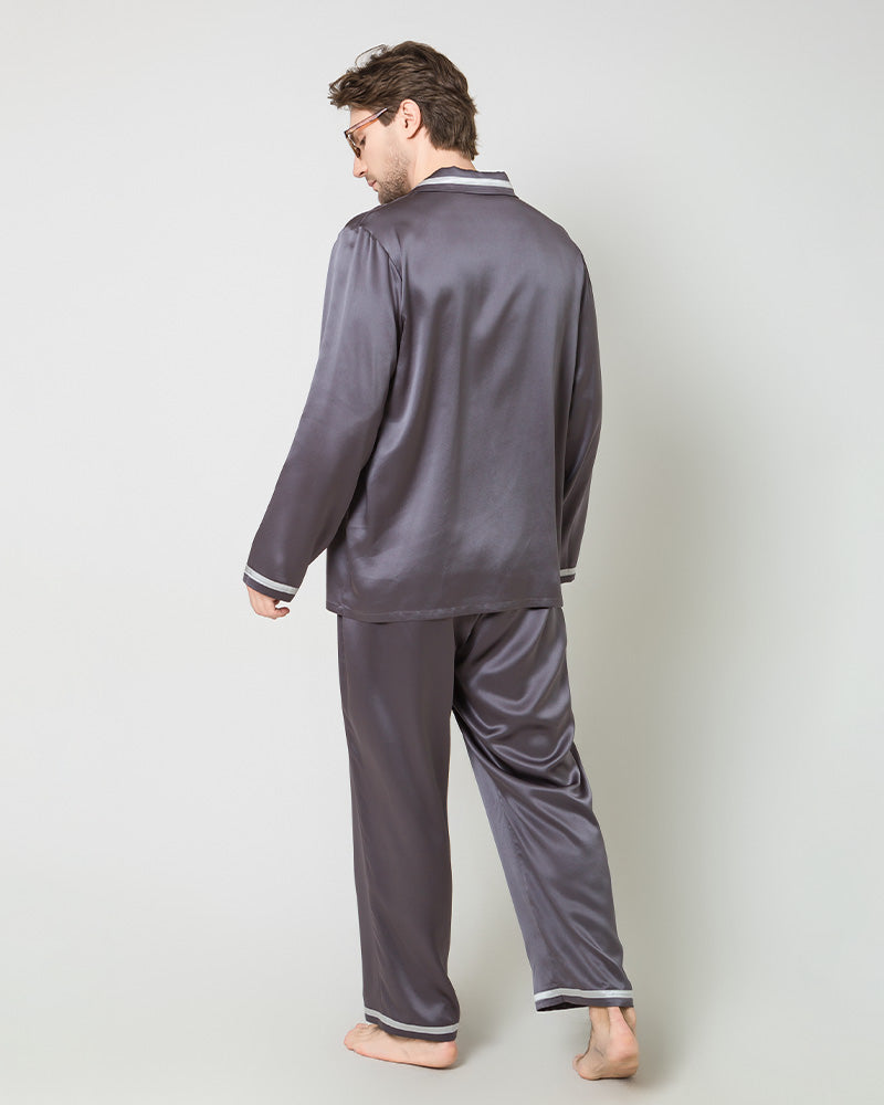 Men's Luxury Silk Loosen Pajamas