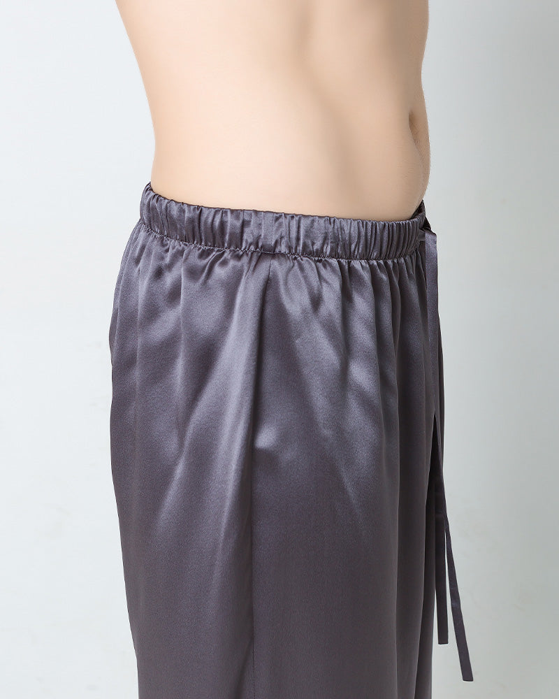 Men's Luxury Silk Loosen Pajamas