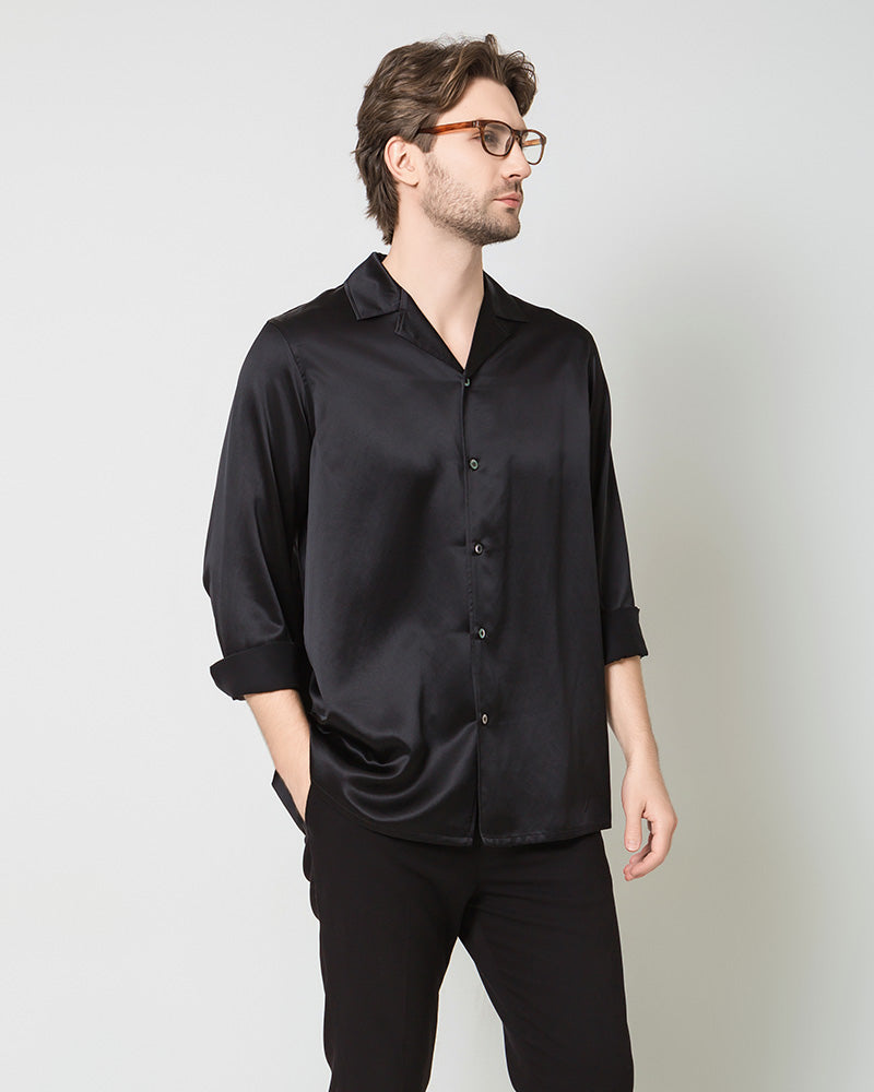 Men's Pure Silk Classic Business Shirt