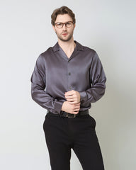 Men's Pure Silk Classic Business Shirt