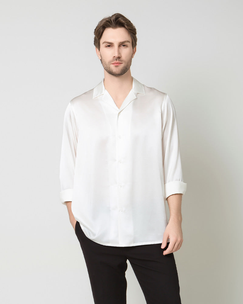 Men's Pure Silk Classic Business Shirt