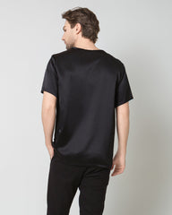 Men's  Silk Casual Regular Soft T-Shirt